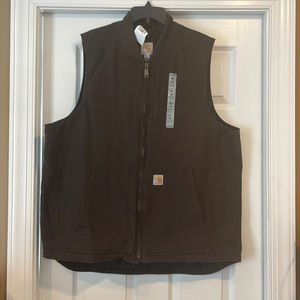 Brand new carhartt quilted vest. XL tall size. Brown